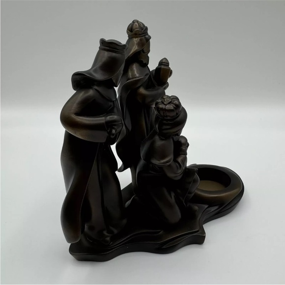 PartyLite Holy Night Three Kings Tealight Holder P9431 Bronze Christmas Wise Men - Picture 13 of 15